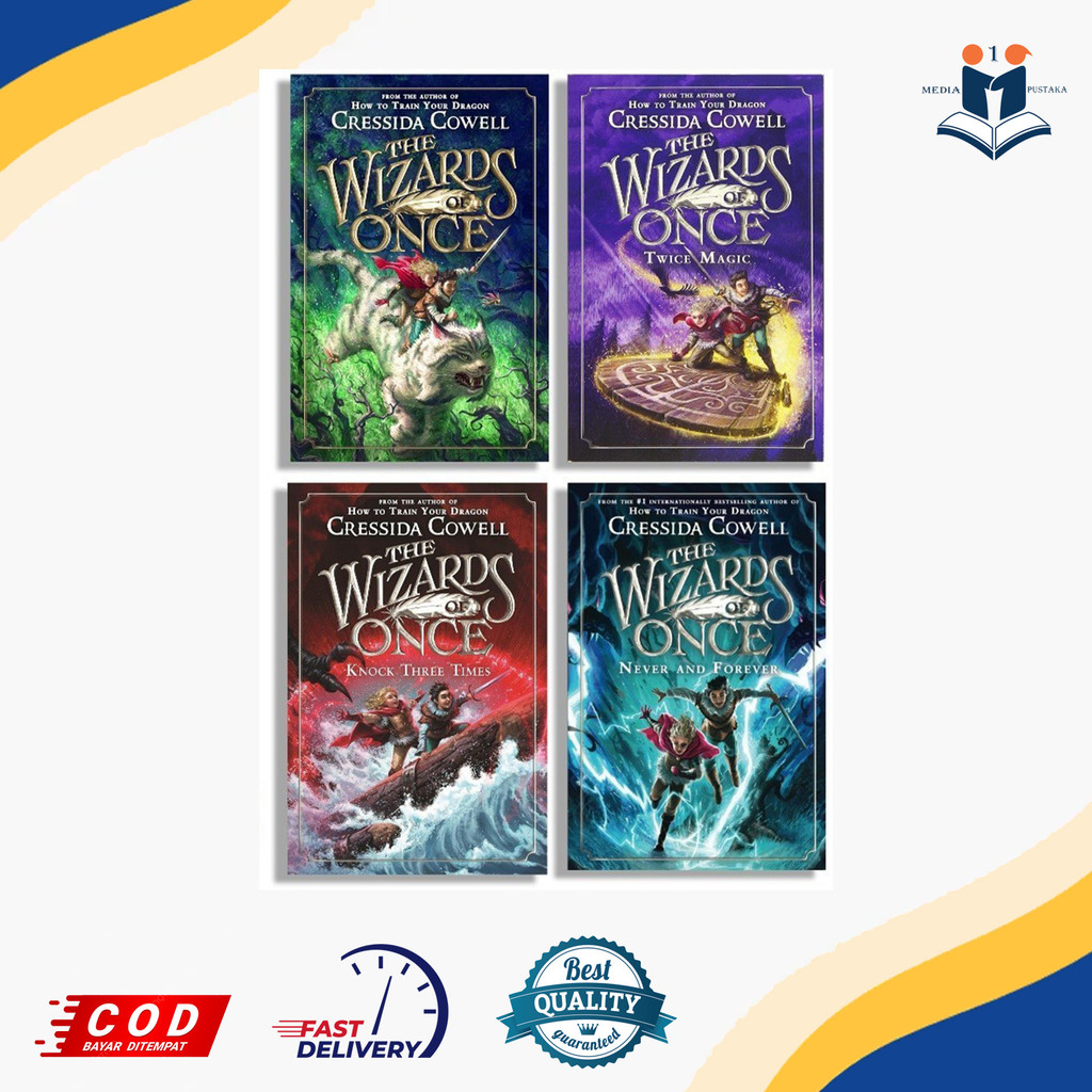 The Wizards of Once (4 book series English) by Cressida Cowell - Book Blessing Store