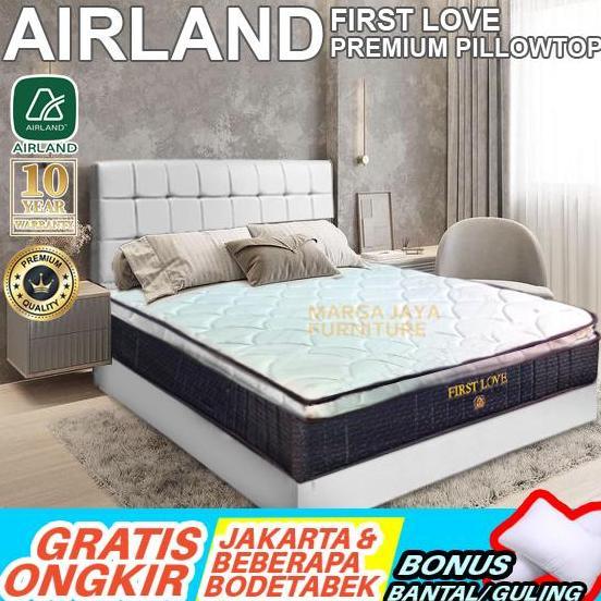 HEMAT BANGET - SET Kasur Divan Sandaran AIRLAND First Love Pillow Top Springbed Tebal 30 cm ORIGINAL