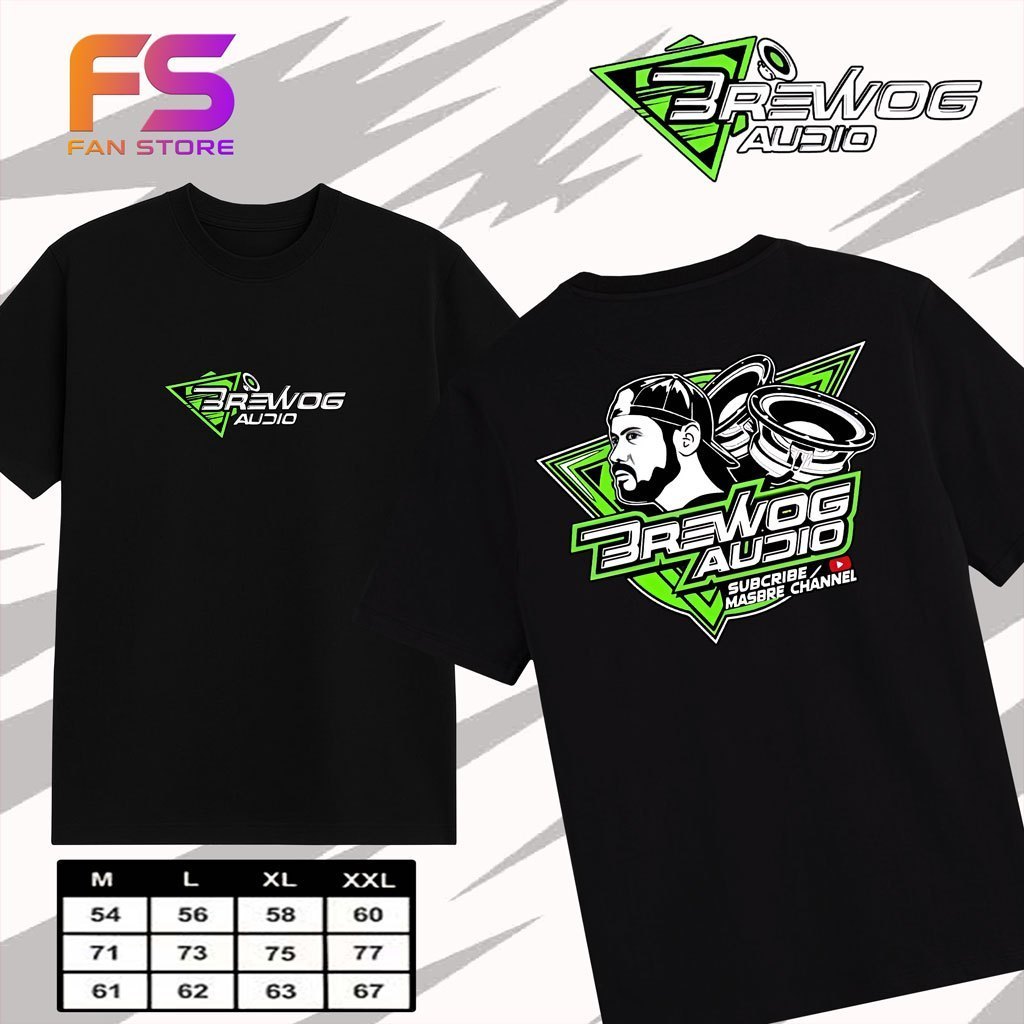 KAOS BREWOG AUDIO Dan BREWOG BETAVO DEWASA TERBARU combed 24s