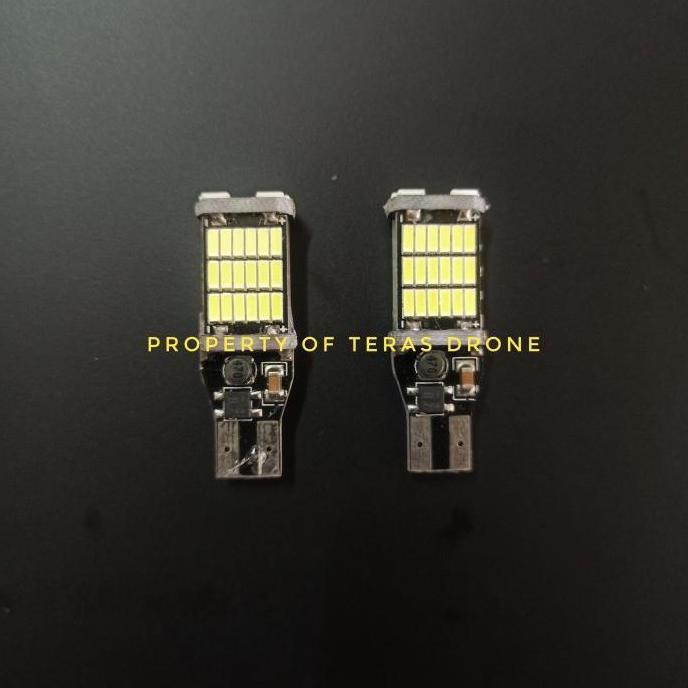 Otocar- Autovision Microzen Led T13 T15 T16 7W 45Led Putih Lampu Mundur Mobil