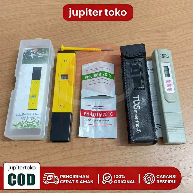 TDS Meter Hidroponik Alat Pengukur PH Air TDS meter pena dan ph meter TDS 3 TDS EC PH Meter