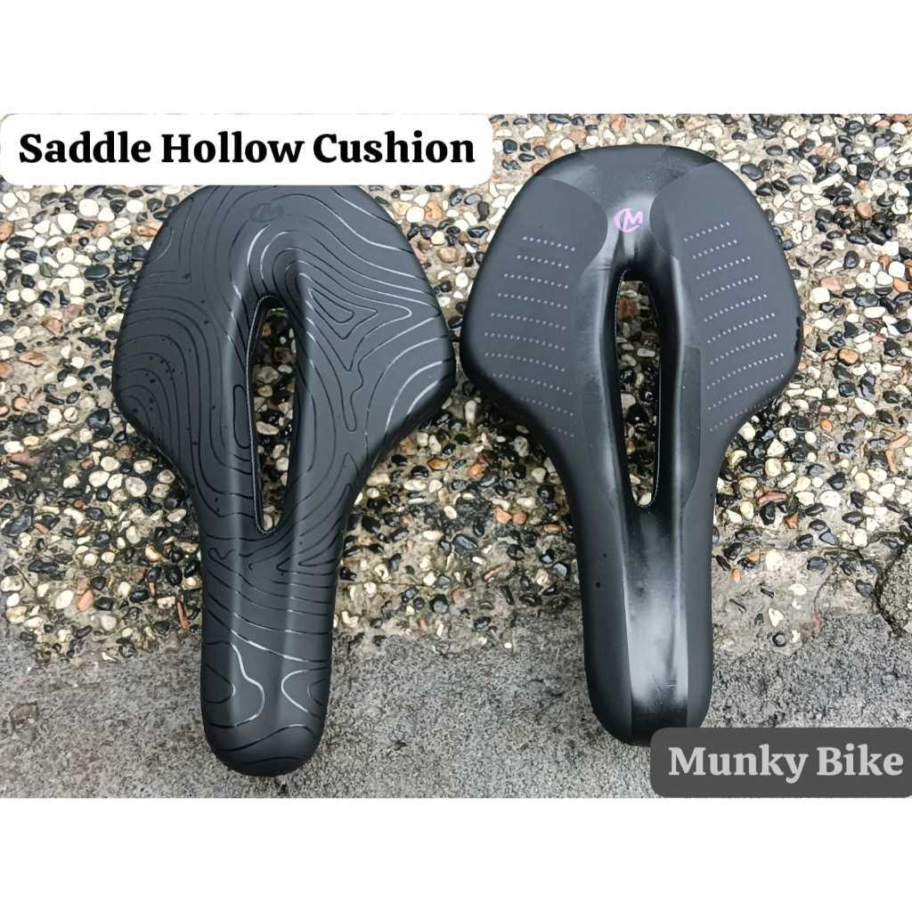 Foto Saddle Sadel Hollow Soft Seat Cushion PU Leather Lebar nyaman untuk sepeda MTB Seli Road bike