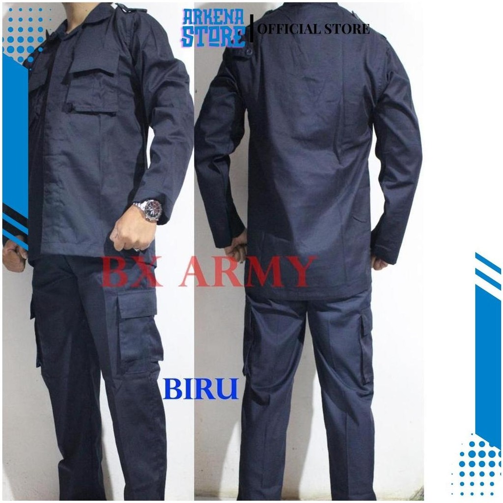 Seragam pdl security Baju PDL satpam  + atribut lengkap grosir murah COD BX Cod