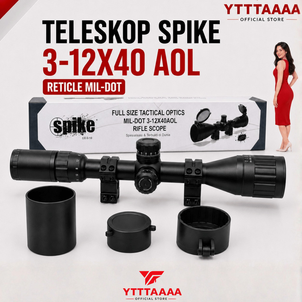 Teleskop Bus....ll 3-7x28 /4x20 Hitam Red Dot Telescope