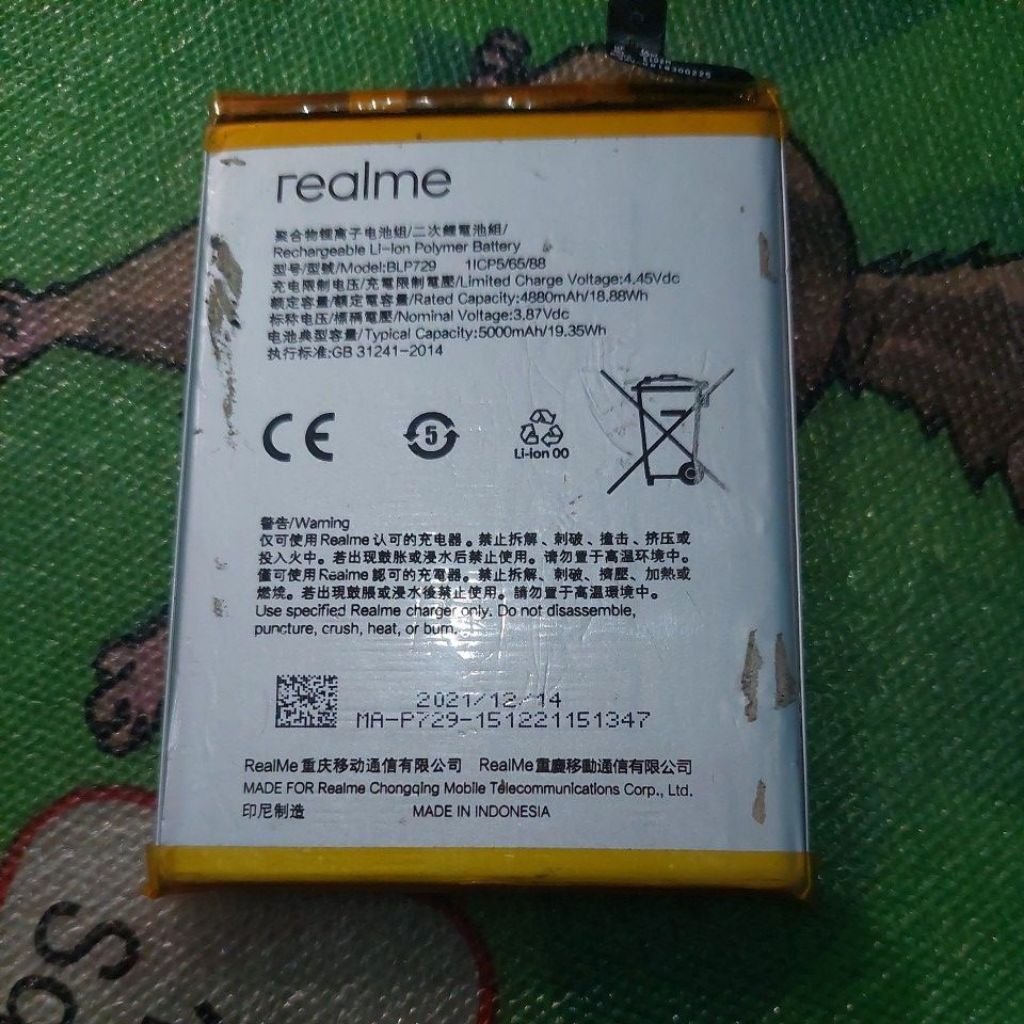 batre hp realmi c2 cabutan