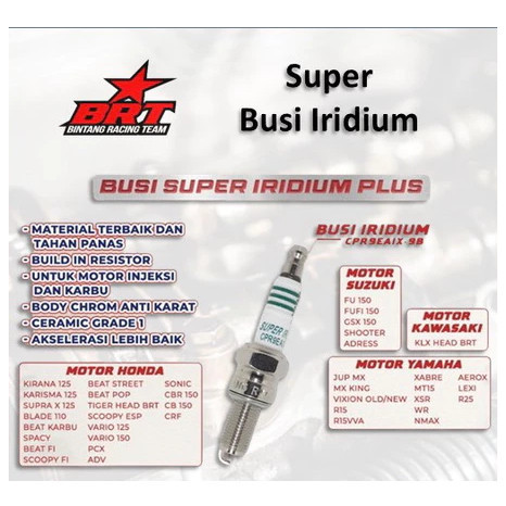BRT BUSI IRIDIUM CPR9EAIX, BRT BUSI IRIDIUM CR7HIX, BRT BUSI IRIDIUM DPR8EIX, BRT BUSI IRIDIUM LMAR8