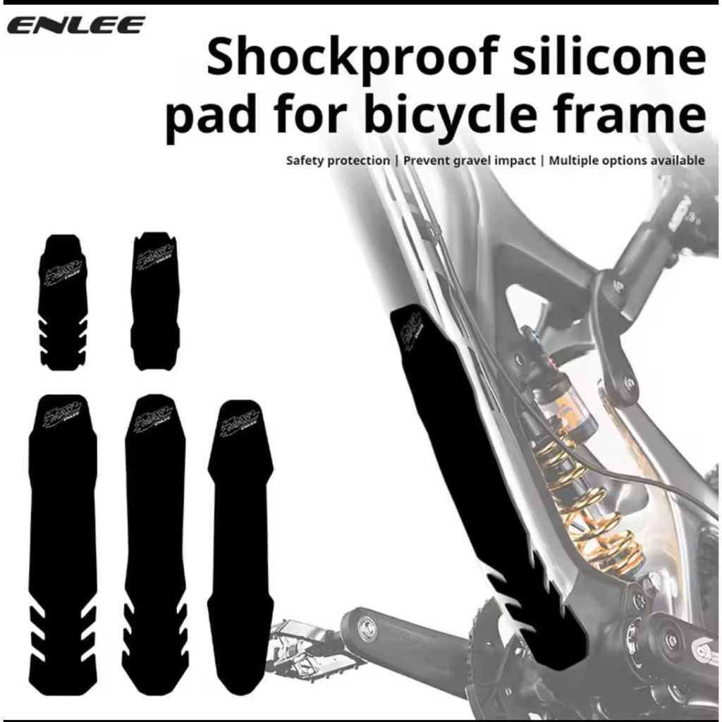 Foto Enlee Cover Pelindung Downtube Bottom Frame Tube Protector Guard Loadingan 3M Sepeda MTB