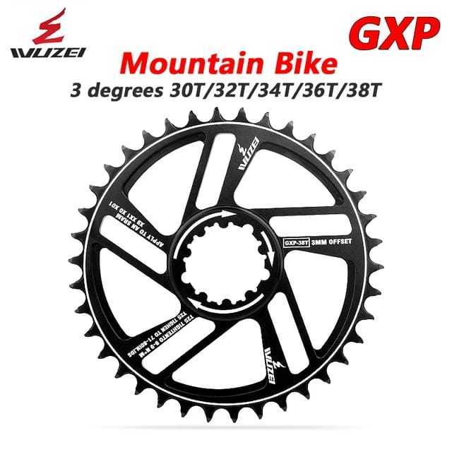 Foto Chainring Chain Ring Wuzei GXP 32T 34T 36T 38T Offset 3MM Crank GXP X9 XO XX1 Direct Mount Sram