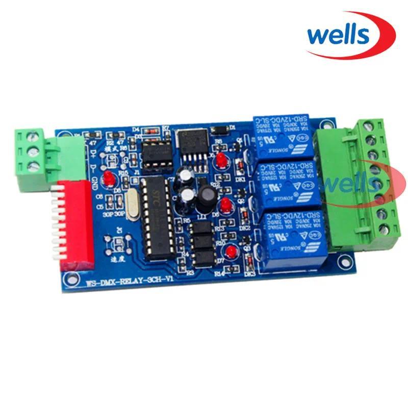 Wholesale 3 DMX 512 RELAY OUTPUT , LED dmx512 Decoder Controller ,Relay Swit Controller