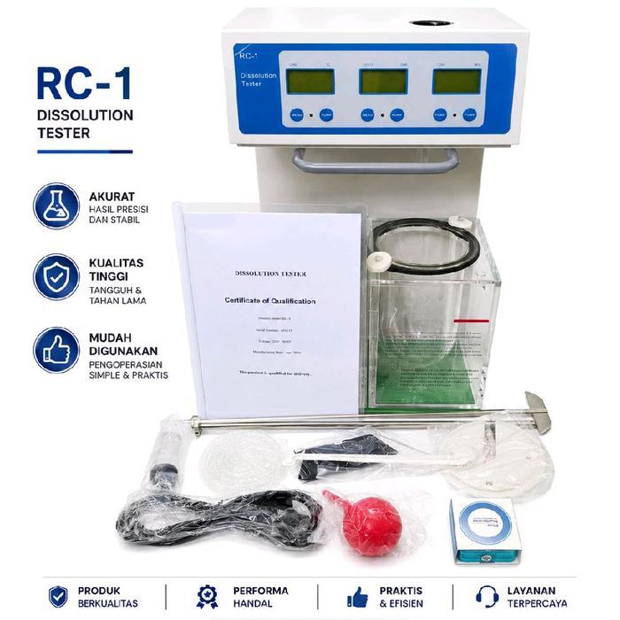 Tablet Dissolution Tester RC-1 Alat Uji Kelarutan Tablet Obat Farmasi Presisi Laboratorium