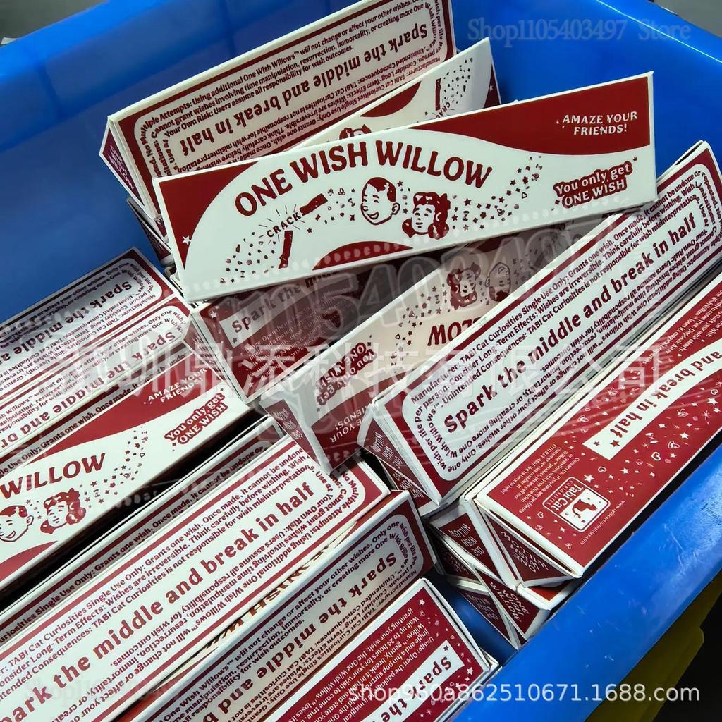 3D Printed One Wish Willow Stick with Box, Magical Wish-Making Snap Stick for Good Fortune & Spiritu