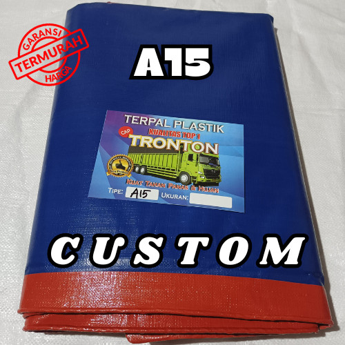 Terpal A15 Custom Meteran Plastik Tebal Lipat Lembaran Korea Biru Murah Untuk Tenda Kolam Ikan Juala