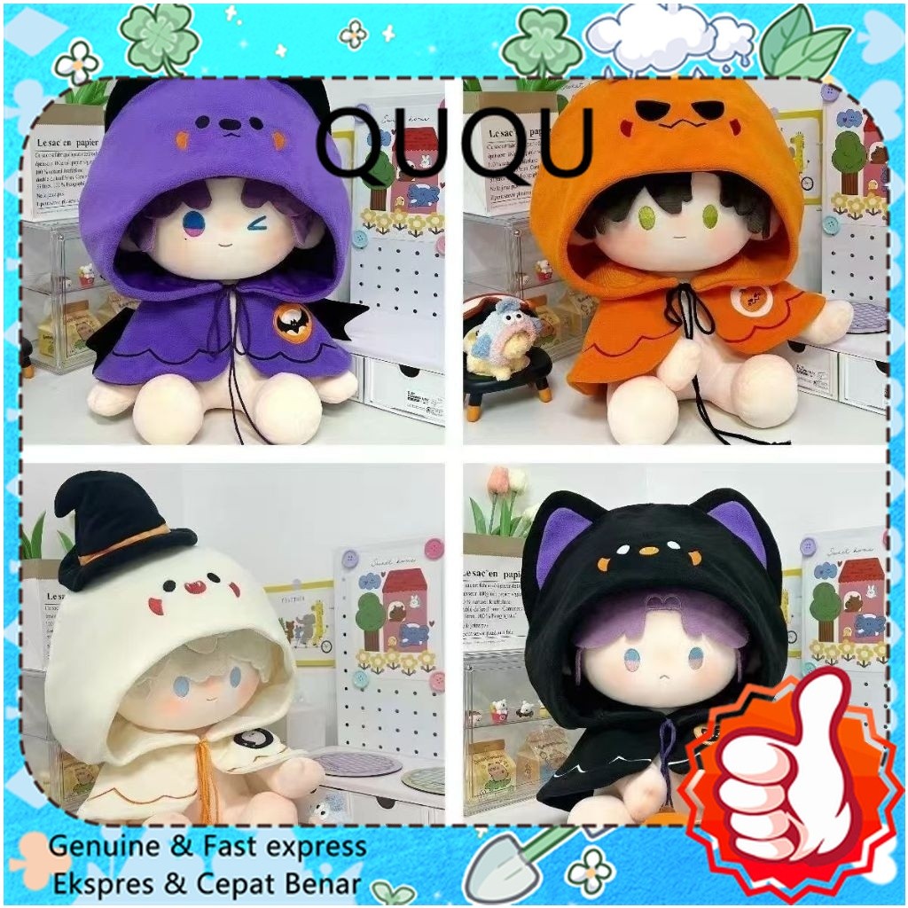 Pakaian Boneka Cotton Doll 10cm/20cm/40cm Aksesoris Pakaian Baju Boneka Jubah Jacket Sihir Halloween