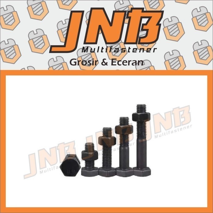 Baut Mur Baja 8.8 M8 X 16 Kunci 13 HEX Bolt HTB