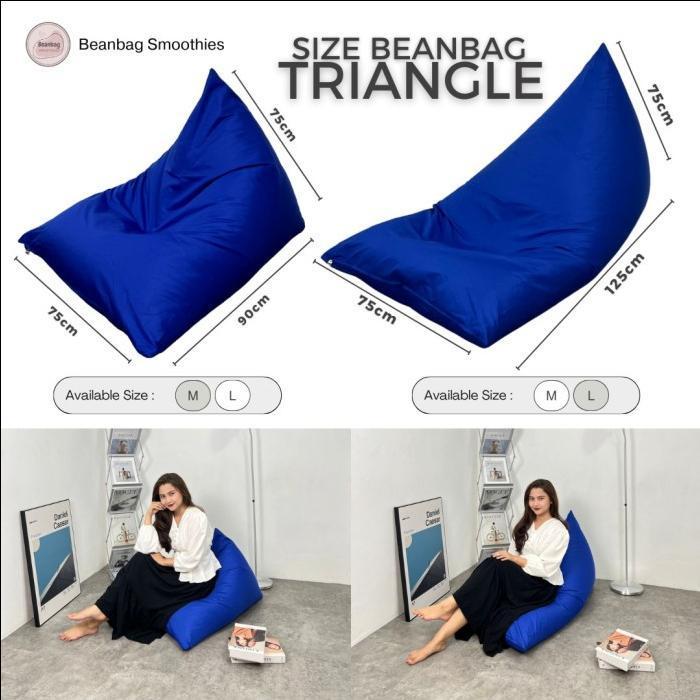 BEAN BAG PLUS ISI MURAH WATERPROOF WARNA SOLID KAIN POLYESTER IMPORT terlaris