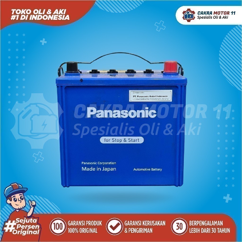 Aki Gojek Only Panasonic Q90 / Q85 / Q55 69ah