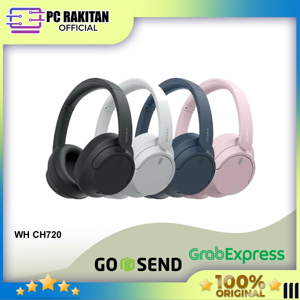 SONY WH-CH720N / WH CH720 BLUETOOTH HEADPHONE - WHITE / PINK / BLUE / BLACK