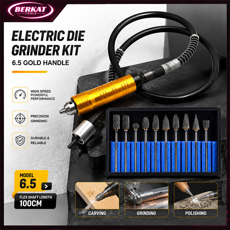DIMSTORE {COD} Peralatan Bor Gerinda Mini CNC 6.5MM, Alat Porting Tuner Cuner, Dilengkapi Handpiece 