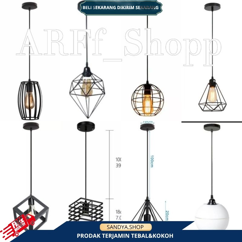 LAMPU GANTUNG HIAS MINIMALIS LAMPU CAFE