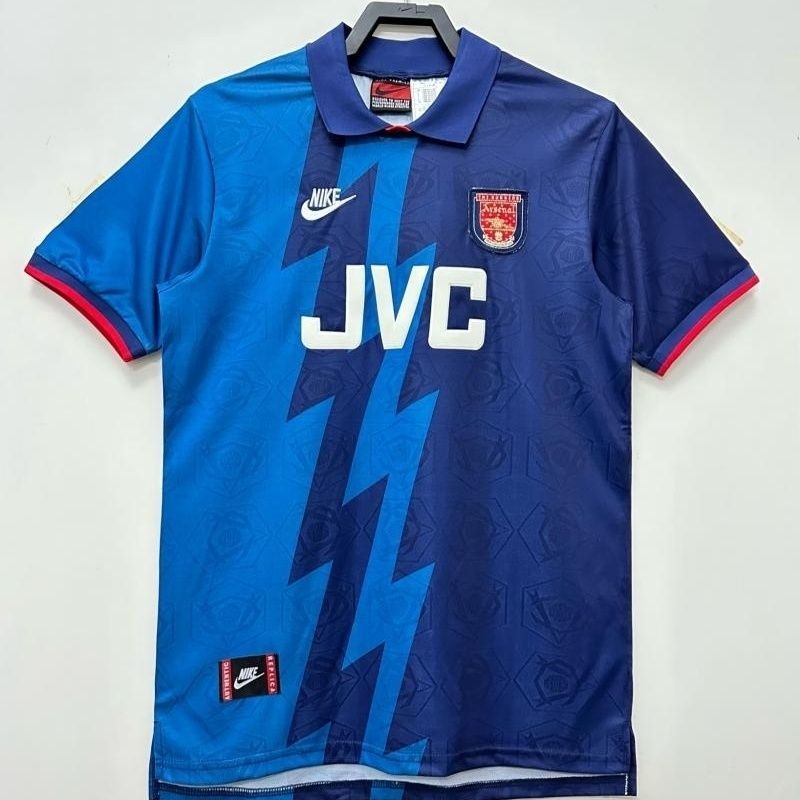 1995-96 Lengan pendek jersey vintage tandang Arsenal