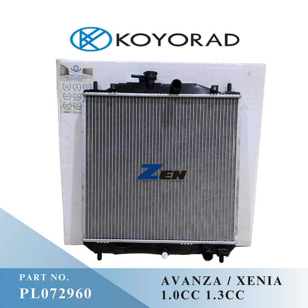 RADIATOR TOYOTA AVANZA XENIA LAMA 1300CC 1000CC TAHUN 2004-2011 MANUAL KOYORAD JAPAN PL072960