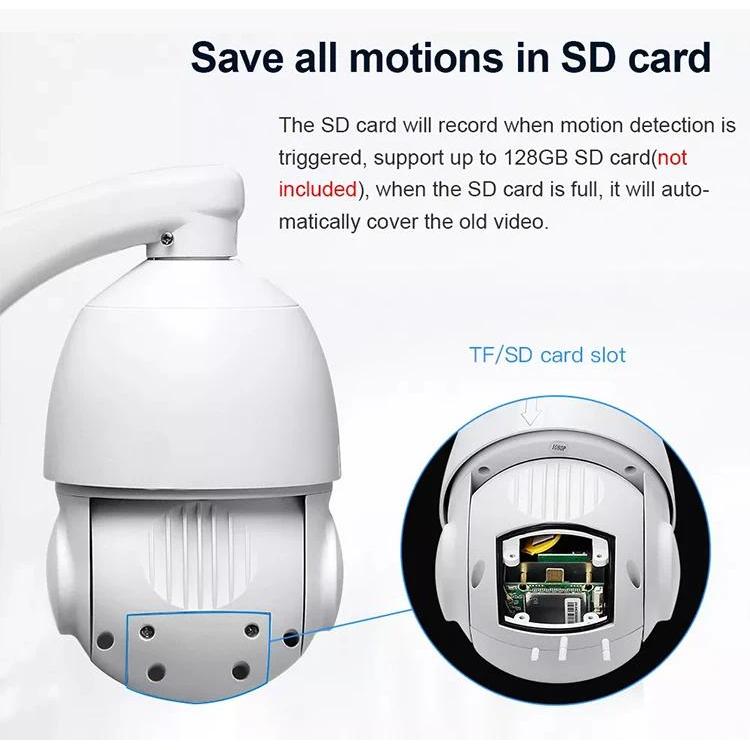 Long Range Ptz Camera 5Mp 30X Zoom Ptz With Sim Card Slot Wireless Wifi Solar Powered Cctv Ip Camera