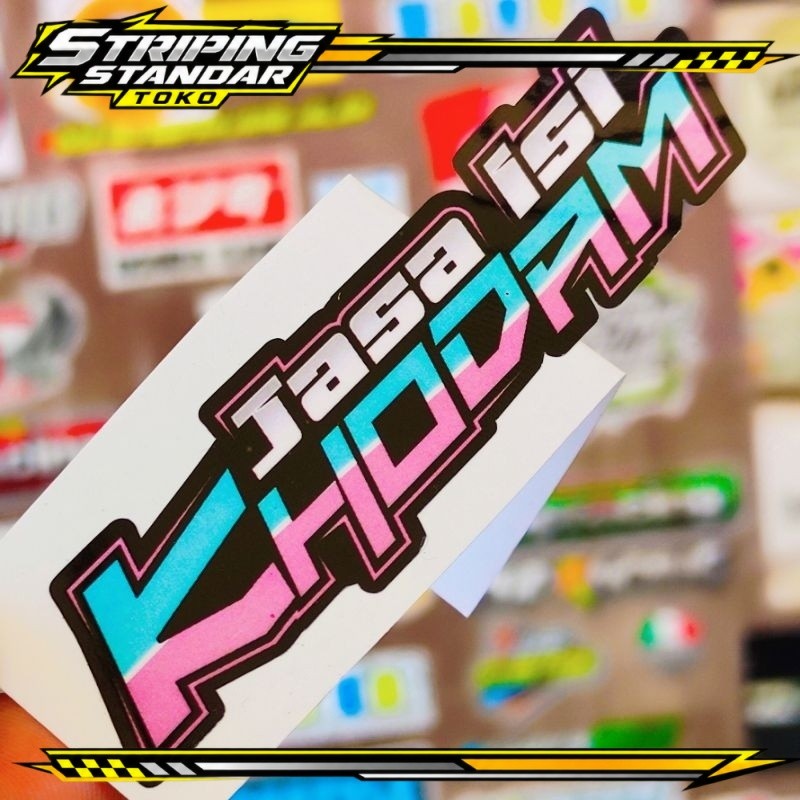 stiker motor / JASA ISI KHODAM GLOSSY
