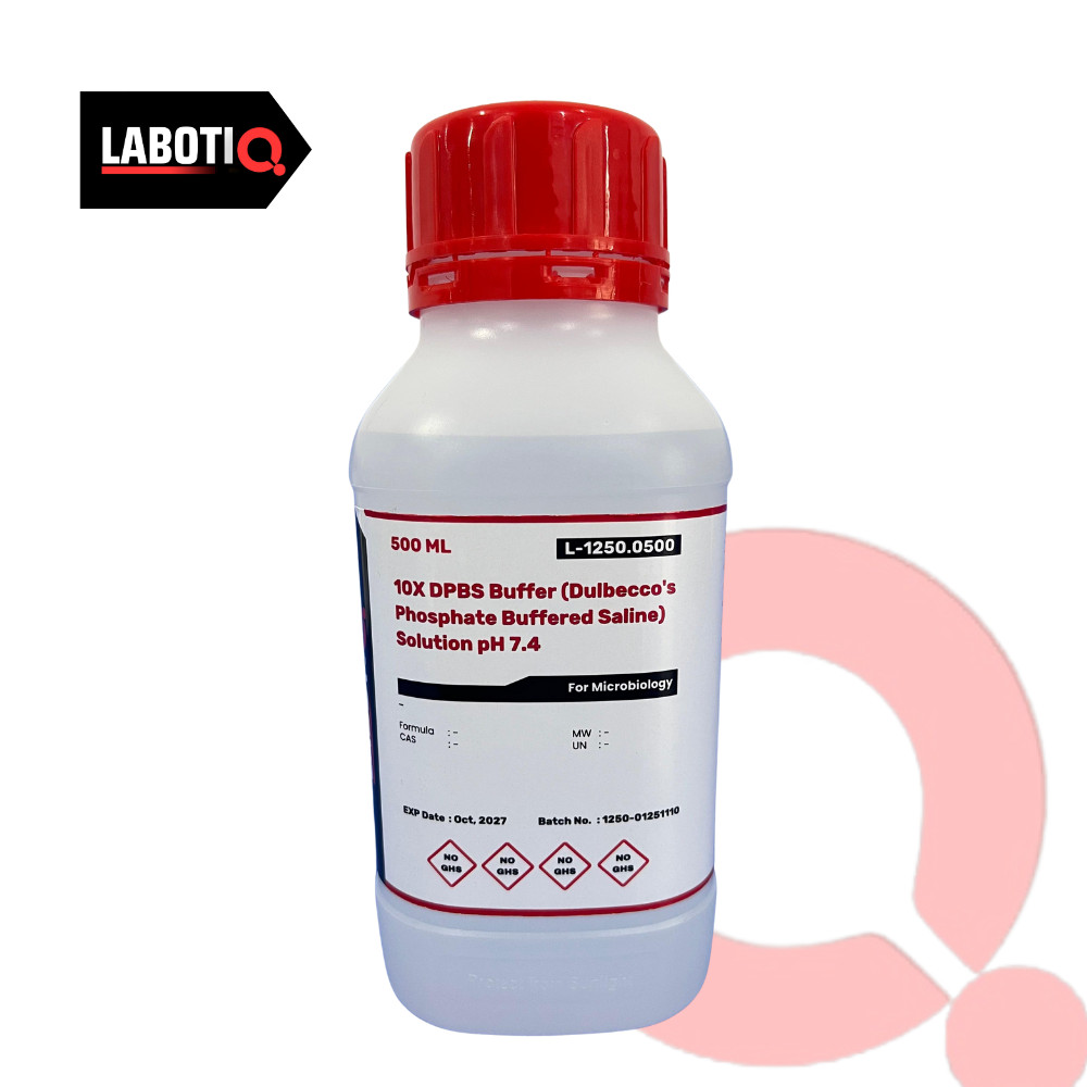 10X Dulbecco’s Phosphate-Buffered Saline (DPBS) Buffer, 500 mL | L-1250.0500 | LABOTIQ