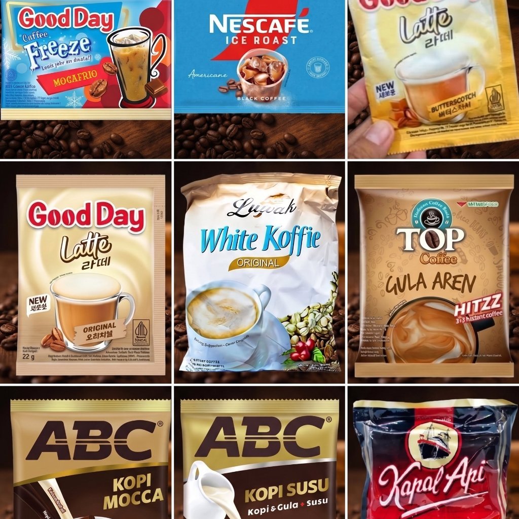 Aneka minuman kopi Harga ecer Kapal Api Special Mix abc susu mocca luwak white koffie original top g