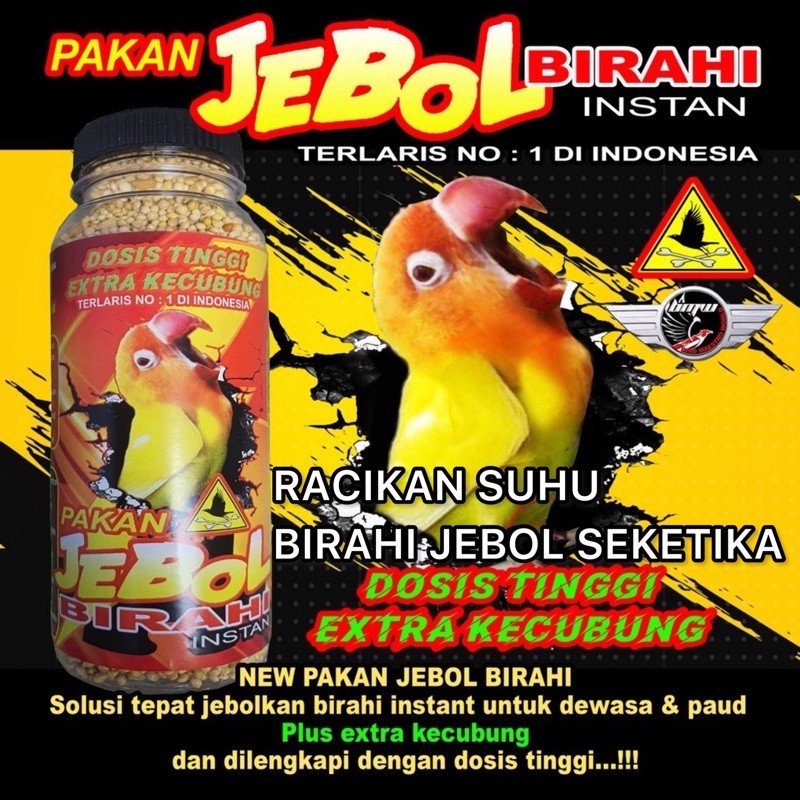 SEDIA PAKAN JEBOL BIRAHI BMW PAKAN BURUNG LOVEBIRD PERKUTUT KENARI PENGGACOR INSTAN FULL NGEKEK DURA