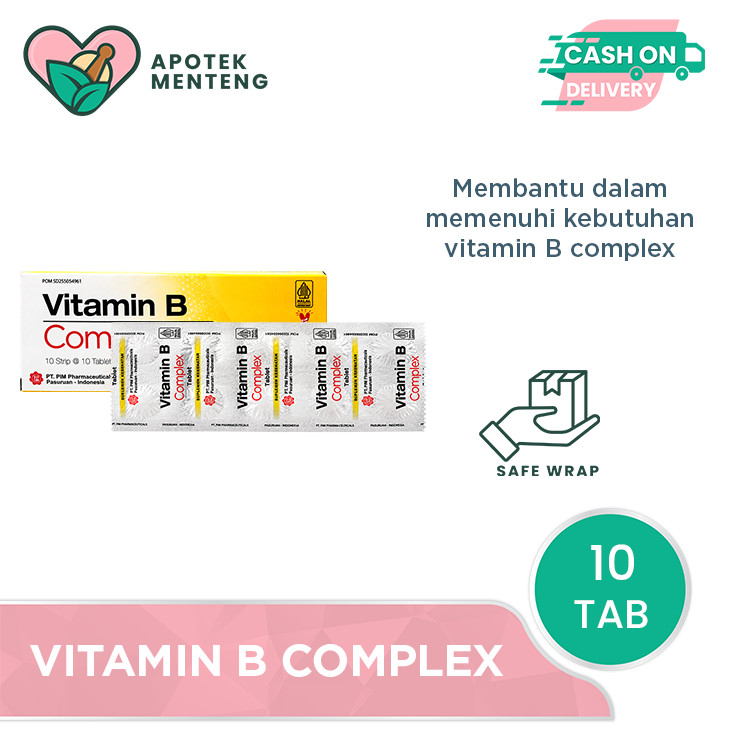 Vitamin B Complex 10 Tablet - Suplemen Vitamin B Complex