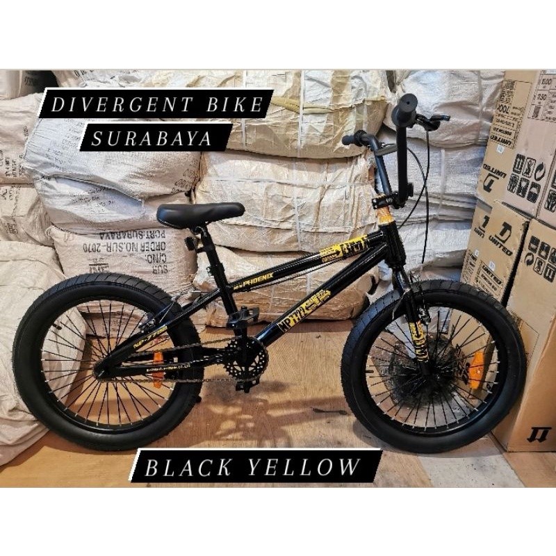 BoxMate Store Sepeda BMX Ukuran 20 New Phoenix NP 7722 Ban 3.0 Jumbo Setir Oversize Murah Berkualita