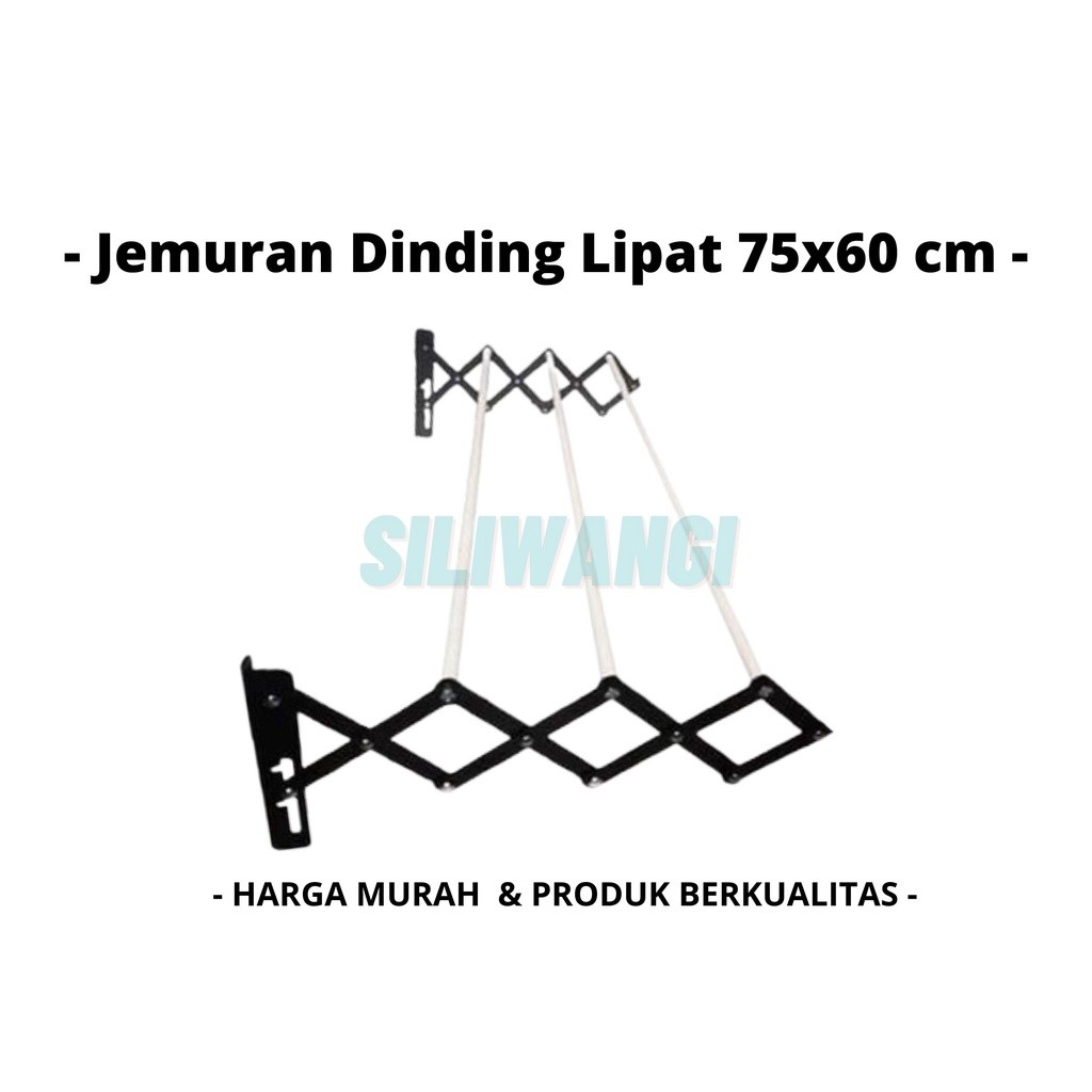 Jemuran Dinding Lipat Jemuran Handuk Baju Jemuran Minimalis Strip Jemuran Baju Dinding Lipat  75 x 6