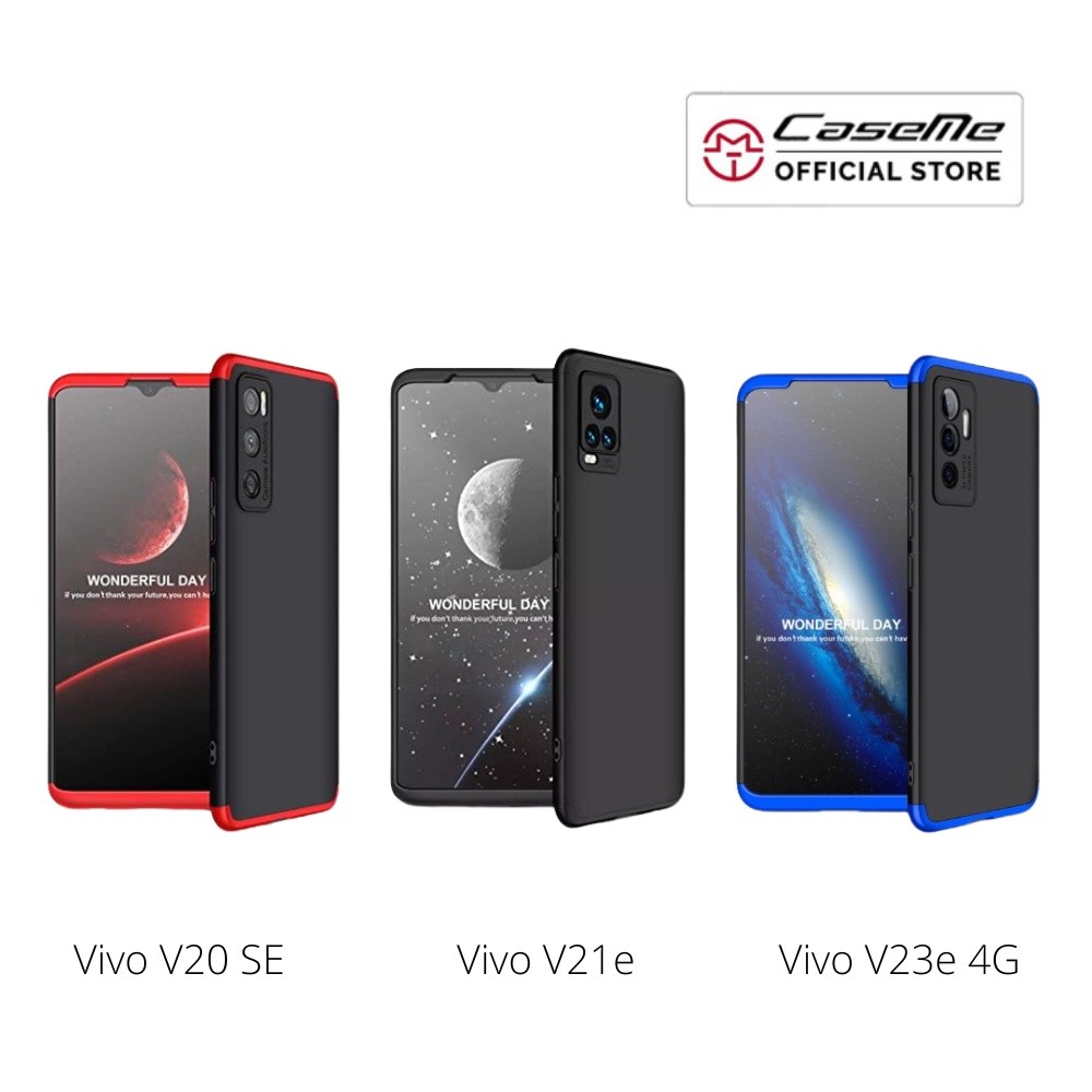 Casing Vivo V19 V20 V20 SE V21e V23e GKK Original Hard Case 360 Shockproof Tahan Banting