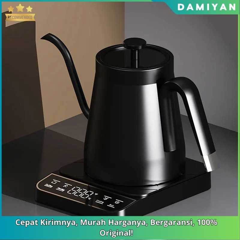 [DMY] Teko Listrik Kopi Leher Angsa 800ml 1350W - Pour Over Gooseneck Kettle - Alat Seduh Kopi Dapur