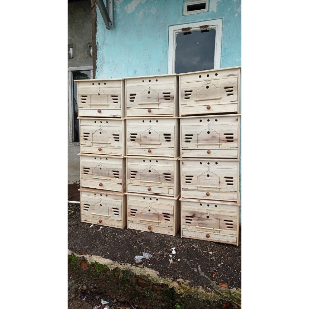 HALHIMAH bupon merpati kandang merpati 45x32x32