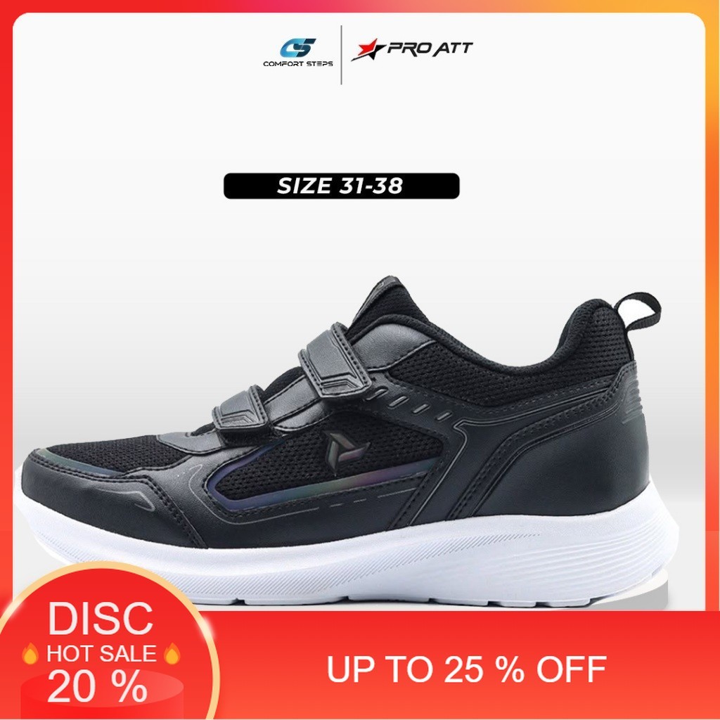 SEPATU PRO ATT SEKOLAH SNEAKERS SD DAN SMP PEREKAT PRIA/WANITA SEPATU SEKOLAH KEKINIAN SIZE 30-38