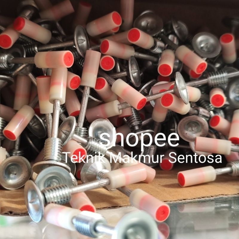 PACK 20pcs Paku ulir Refill Ramset Boset lurus ulir  7,3mm 7,3 mm