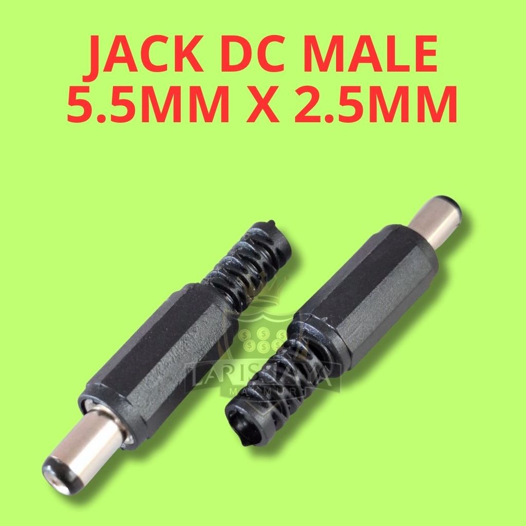 Jack DC Male HTB 5.5 x 2.5mm – Colokan Konektor DC
