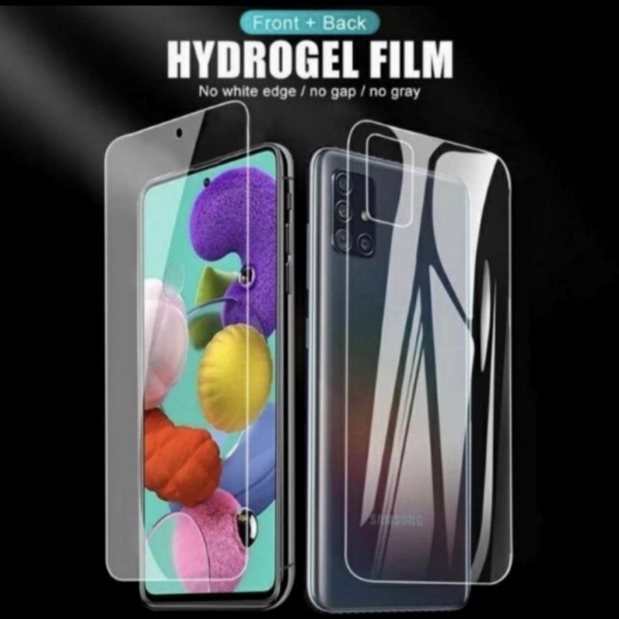 SAMSUNG A8 2015, A8 2018, A8 PLUS, A9 PRO, A9 2018, A8 STAR, A9 STAR HYDROGEL Anti Gores Jelly DEPAN