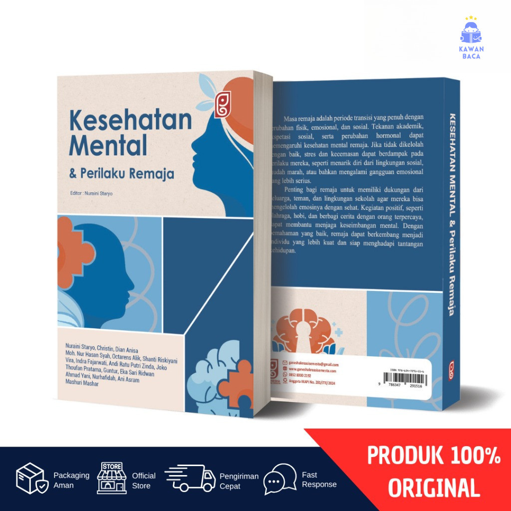 Buku Kesehatan Mental Remaja & Perilaku Remaja | Panduan Psikologi Parenting dan Self Healing - Kawa