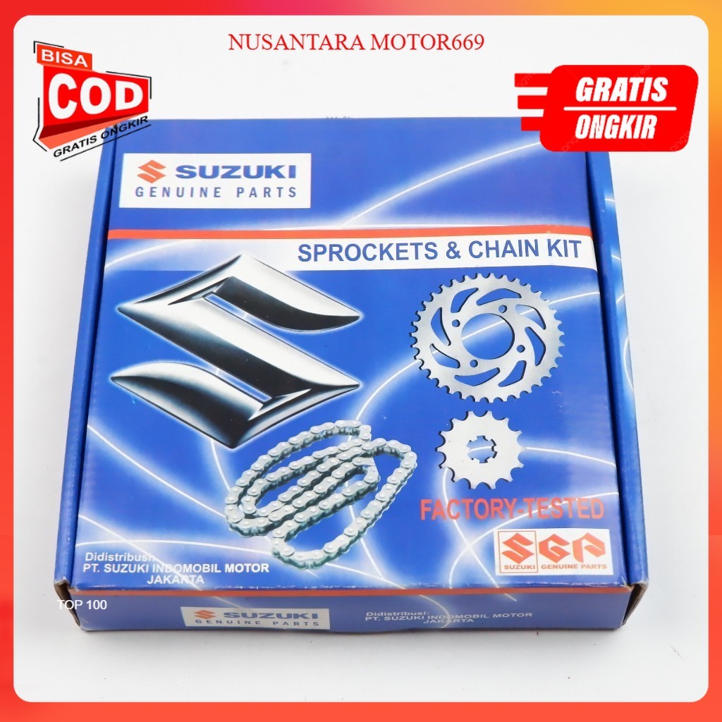 gear set shogun - smash 110 lama motor