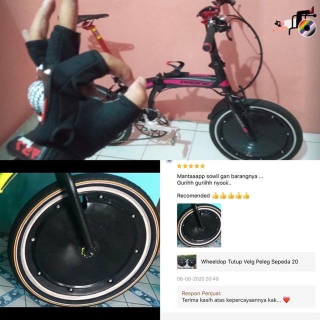 Wheeldop/ Tutup Velg/ Pelg Sepeda 20 - Hitam, 16 Terlaris