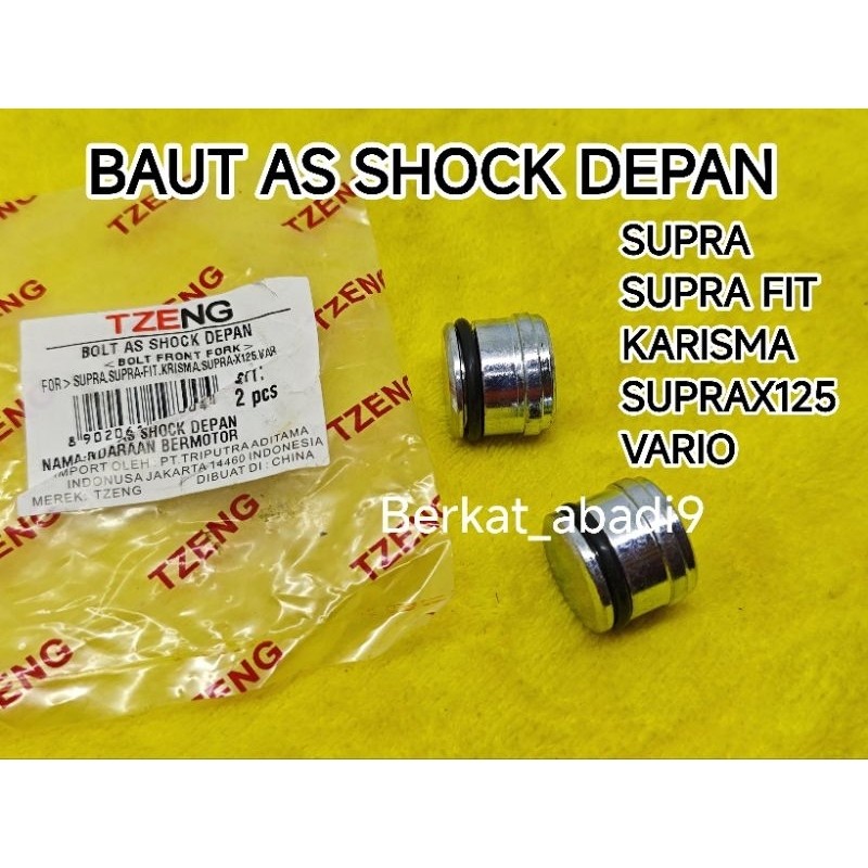 Baut as shock shok depan Supra / Supra fit / karisma / suprax125 / kharisma / supra x 125 / vario