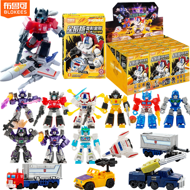 BLOKEES Toys Transformers Optimus Prime Galvatron Megatron Wheeljack Sideswipe Knock Out Soundwave C