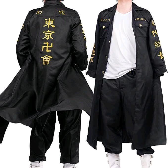 PROMO  jubah anime cosplay manji tokyo revengers panjang Kimono - hitam, AllSize anak