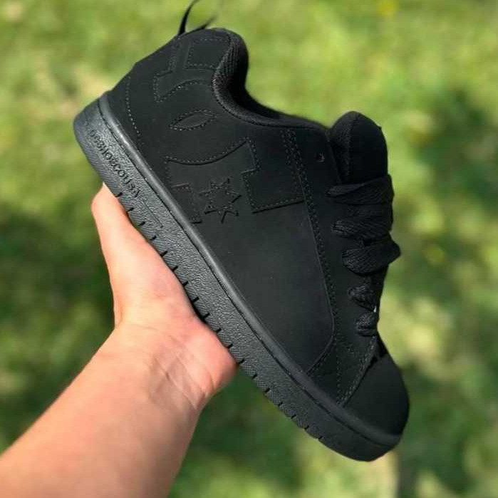 Sepatu Full Black Dc Shoes Court Graffik BNIB 100% Premium Sepatu Sneakers Skate Terbaru Termurah