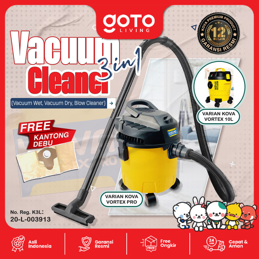 Kova Vacuum Cleaner 3 in 1 Vacuum Sedot Debu