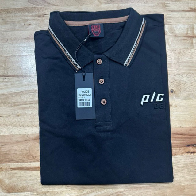 [POLICE] Kaos Kerah Polo Pria  Police Original 100% / Bahan Tebal Premium