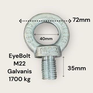 EyeBolt M22 / Mata baut 22mm / Eye Bolt M22